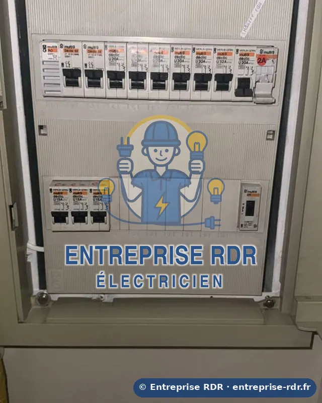 Protections refaites en gaine technique — Entreprise RDR, électricien à Maisons-Alfort (94)