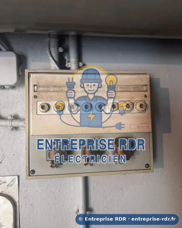 Tableau à fusibles et appareillage d'origine — Entreprise RDR, électricien à Bry-sur-Marne (94)