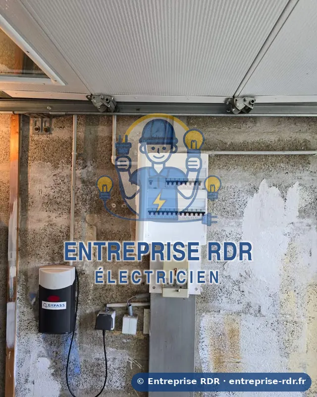 Tableau neuf dans un garage — Entreprise RDR, électricien à Le Perreux-sur-Marne (94)